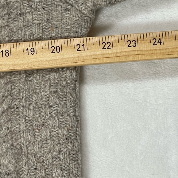 Aran Crafts V-Neck Cable Knit Sweater - 100% Merino Wool - Picture 8 of 13